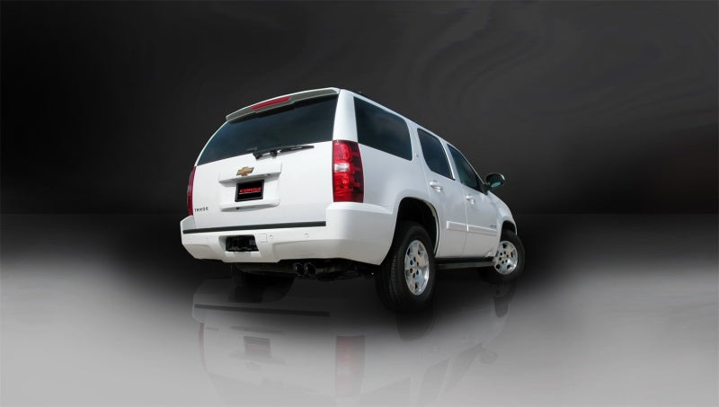Corsa 2007-2008 Chevrolet Tahoe 5.3L V8 Black Sport Cat-Back Exhaust - 14207BLK