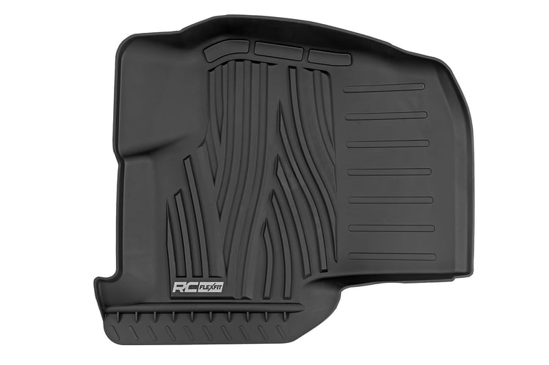 Rough Country - Flex-Fit Floor Mats - First & Second Row - Ford F-150 (15-25)/F-150 Lightning (22-25)/Raptor (17-25) - FF-51512
