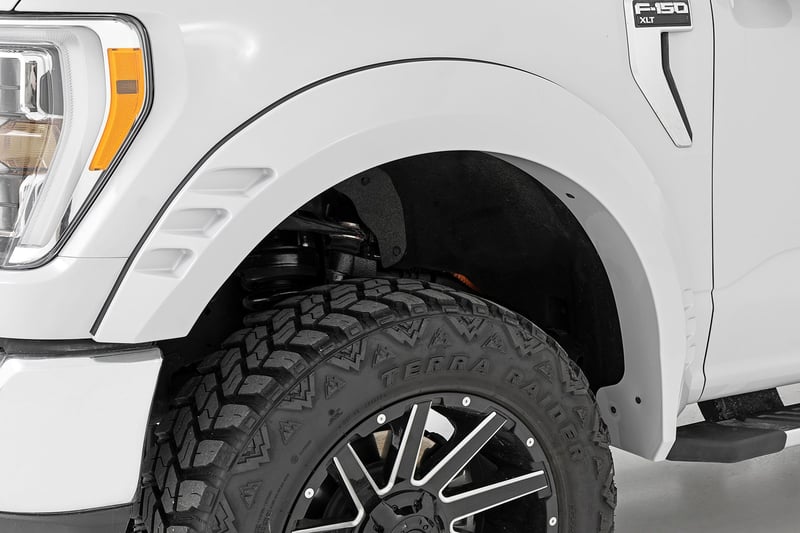 Rough Country - Fender Flares - SF1 - YZ Oxford White - Ford F-150 2WD/4WD (2021-2025) - F-F320210A-YZ