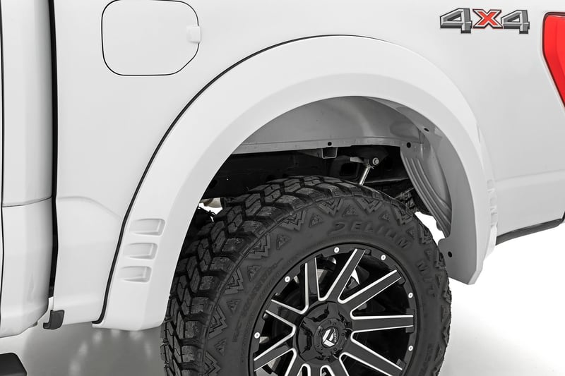 Rough Country - Fender Flares - SF1 - YZ Oxford White - Ford F-150 2WD/4WD (2021-2025) - F-F320210A-YZ