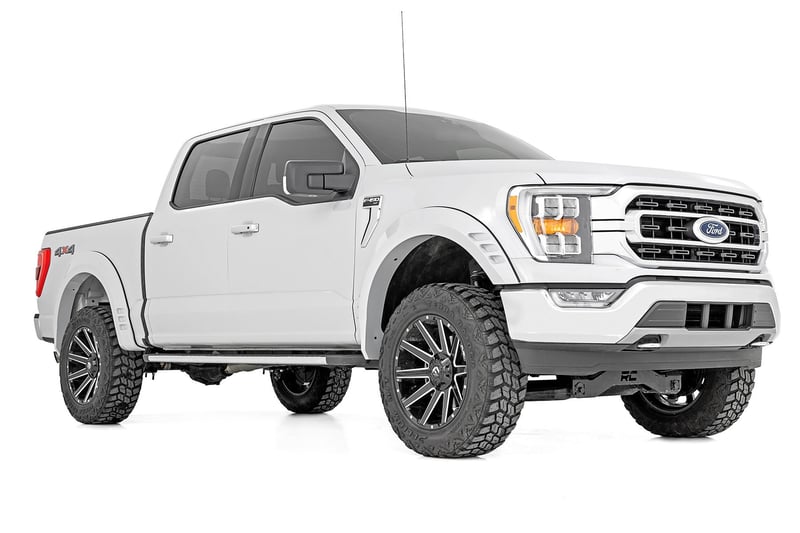 Rough Country - Fender Flares - SF1 - YZ Oxford White - Ford F-150 2WD/4WD (2021-2025) - F-F320210A-YZ