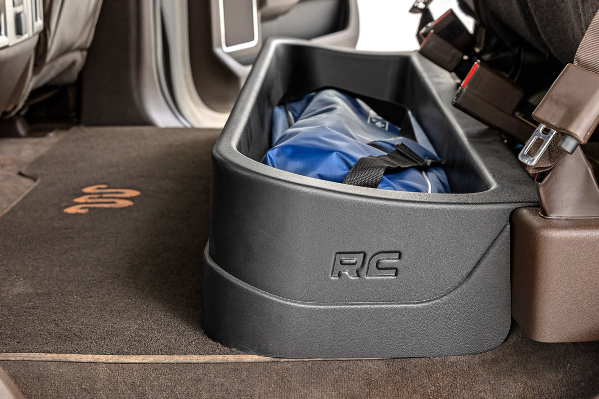 Rough Country - Under Seat Storage - Crew Cab - Ford F-150/F-250/F-350/Raptor  (2015-2025) - RC09281A for 2015-2023 Ford F 15