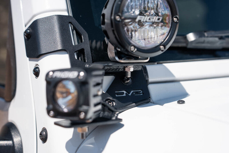 DV8 07-18 Jeep Wrangler JK Dual Pod Light Mounts - LBJK-04