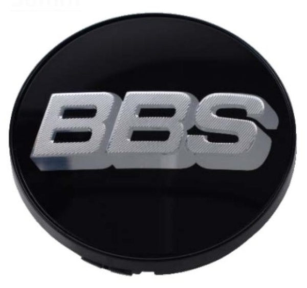 BBS LOGO Center Cap Set 56mm Black/Silver 2D - HW58071010.4 by BBS