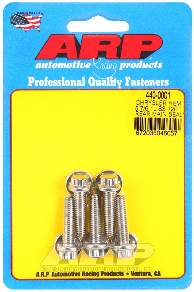 ARP Chrysler Hemi 5.7/6.1L SS 12pt Rear Main Seal Plate Bolt Kit - 440-0001