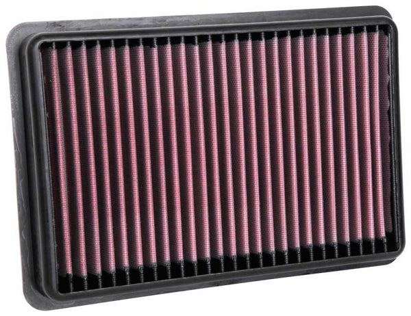 K&N 2012 Hyundai Santa Fe III 2.0L F/I Replacement Drop In Air Filter - 33-3129 by K&N Engineering - front view