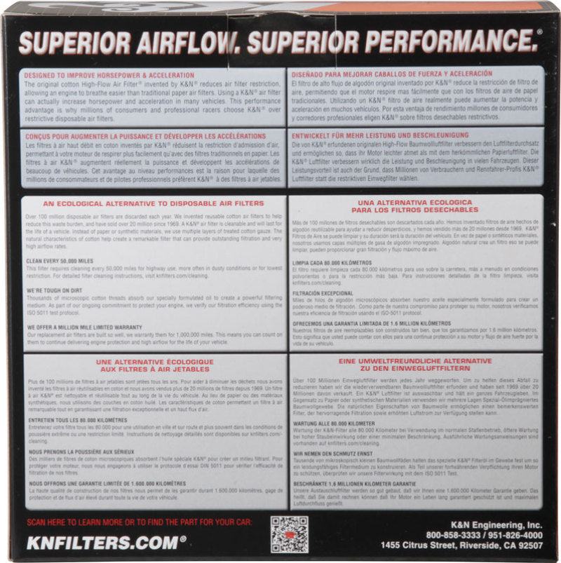 K&N Custom Oval Race Filter 5-1/8in FLG / 9in OD x 3-3/8in HW/VENT - 60-1110