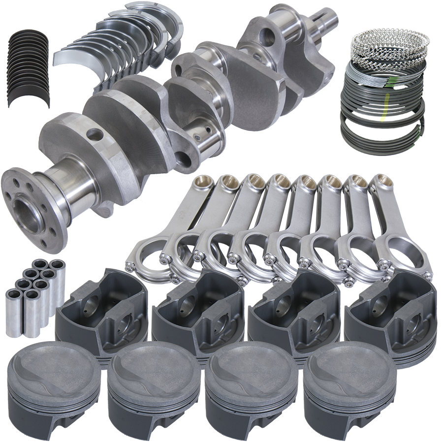 Eagle Chrysler 360 4.000in Crank 6.123in H-Beam -16cc 4.040in Pistons Balanced Assembly - B20102040 - front view