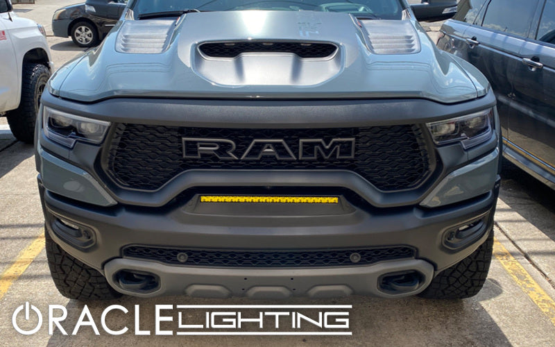 ORACLE Lighting 19-22 RAM Rebel/TRX Front Bumper Flush LED Light Bar System - Yellow SEE WARRANTY - 5885-006