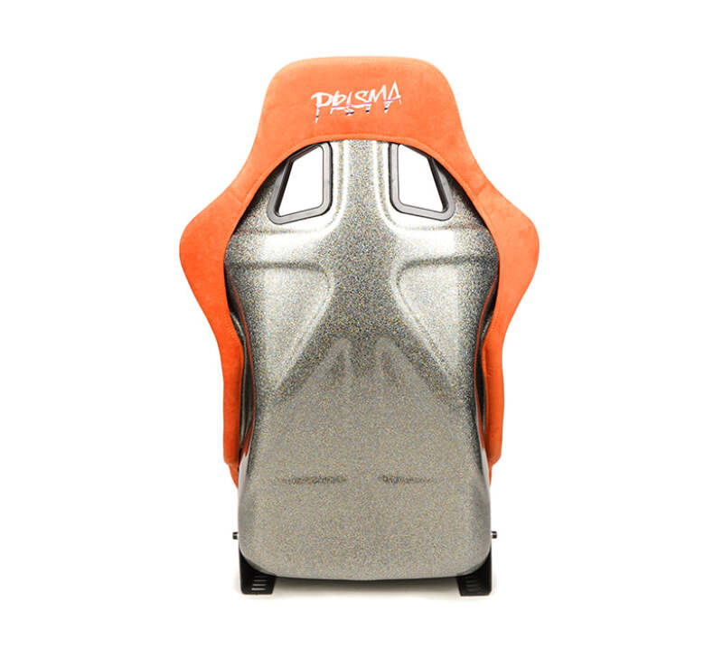 NRG FRP Bucket Seat ULTRA Edition W/ Grey Pearlized Back / Orange Microfiber Material - Large - FRP-302OR-ULTRA - close-up view 2 3 4 5 6 7 8