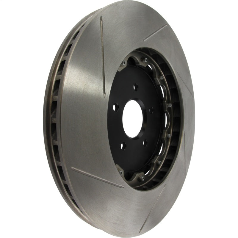 StopTech 09-11 Nissan GT-R Front Left Slotted Bare Iron 380x34mm Aero-Rotor Kit - 129.42104.13