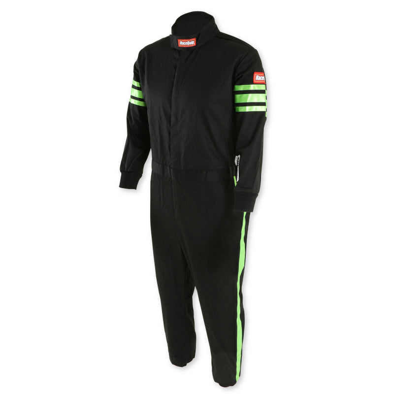 RaceQuip Green Trim SFI-1 JR. Suit - Kids XL - 1950796RQP