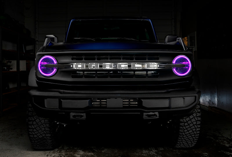Oracle 2021 Ford Bronco DRL Upgrade w/ Halo Kit - ColorSHIFT w/ BC1 Controller SEE WARRANTY - 1468-335
