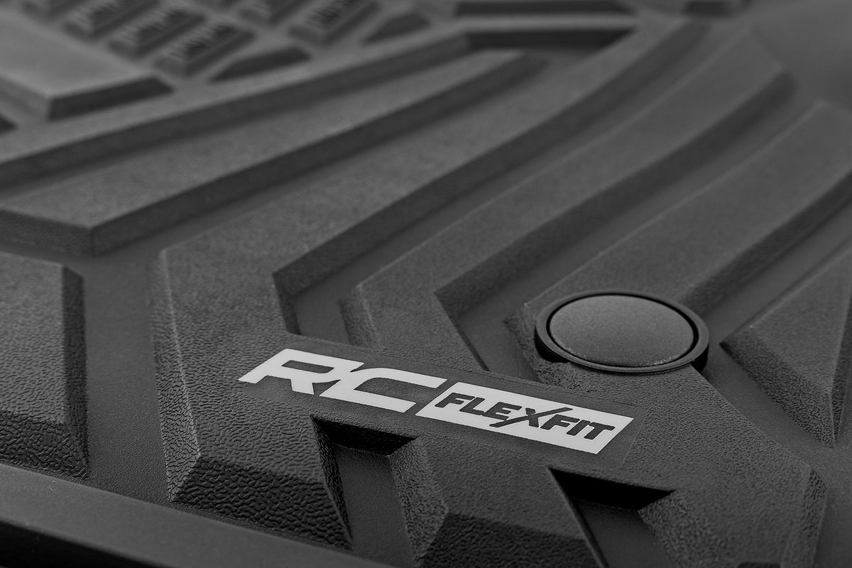 Rough Country - Flex-Fit Floor Mats - Front - Ford F-250/F-350 Super Duty 2WD/4WD (2017-2025) - FF-5171 by Rough Country - de
