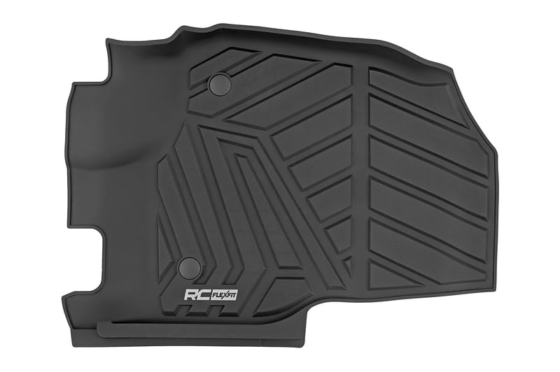 Rough Country - Flex-Fit Floor Mats - First & Second Row - Ford F-250/F-350 Super Duty 2WD/4WD (2017-2025) - FF-51712