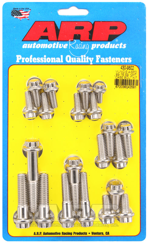 ARP Muncie 4-spd &#39;69-&#39;75 SS 12pt trans case bolt kit - 430-9802