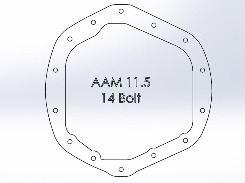 aFe Power Front/Rear Diff Cover Kit w/ Oil 11-19 GM Diesel Trucks V8 (AAM 9.25-12 & AAM 11.5-14) - 46-7707AB