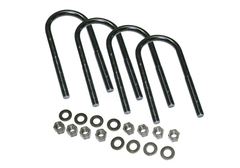 Superlift U-Bolt 4 Pack 1/2x2-7/8x10 - Round w/ Hardware - 10204SUP