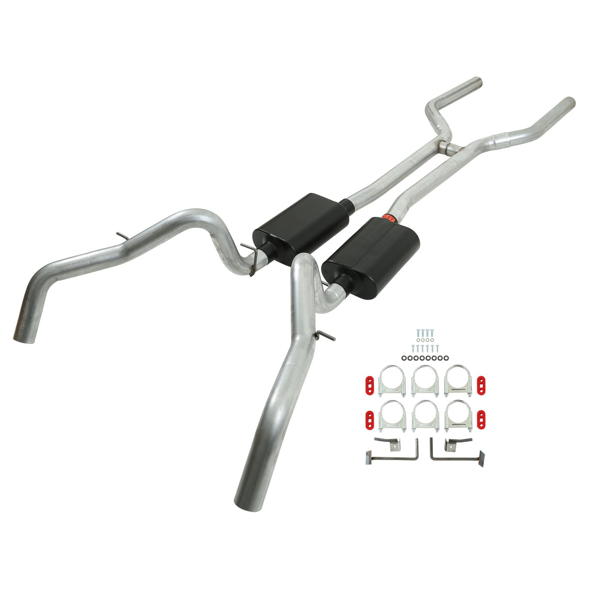 Flowmaster American Thunder Crossmember-Back Exhaust System - 1967-1969 Chevrolet Camaro & More - 17201 - 1