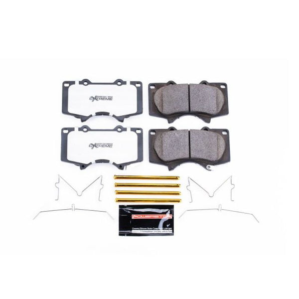 Power Stop 10-19 Toyota 4Runner Front Z36 Truck & Tow Brake Pads w/Hardware - Z36-976B for 2010-2023 Lexus GX - front view