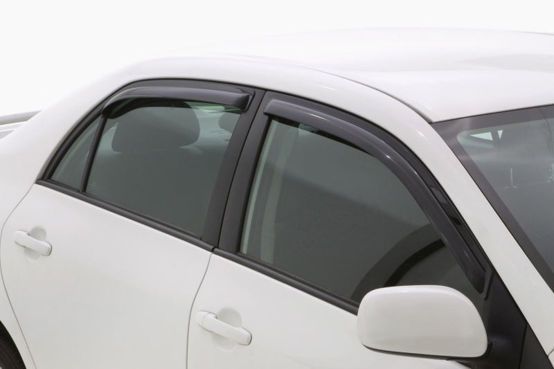 AVS 09-13 Toyota Corolla Ventvisor In-Channel Front &amp; Rear Window Deflectors 4pc - Smoke - 194073