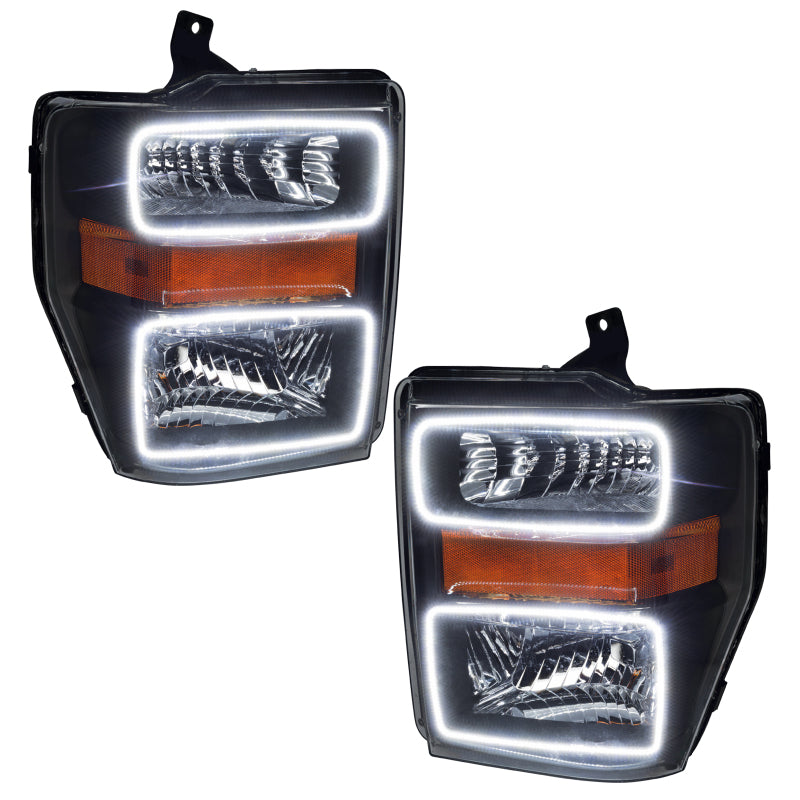 Oracle 08-10 Ford F250/350 LED HL - Black - White SEE WARRANTY - 7190-001