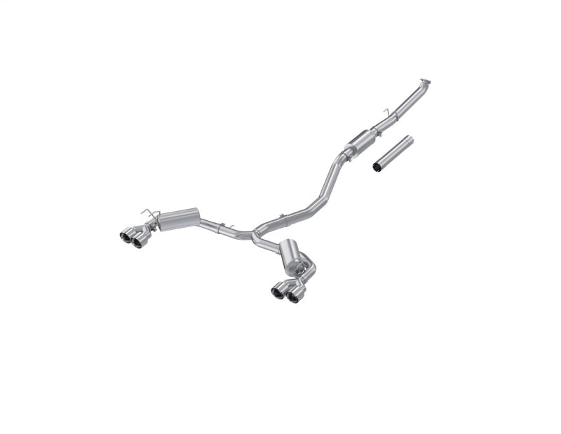 MBRP 22-24 Honda Civic/Sport Touring 1.5L 3in Cat-Back 2.5in Dual Split Rear w/ Quad Tips - S4906AL