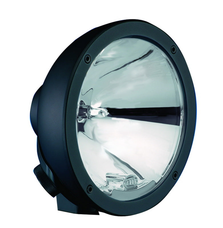 Hella Rallye 4000 Compact Black Driving Lamp w/ Bulb and Stone Shield - 009094181