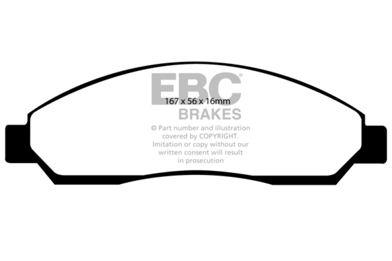 EBC 04-06 Chevrolet Colorado 2.8 Ultimax2 Front Brake Pads - UD1039