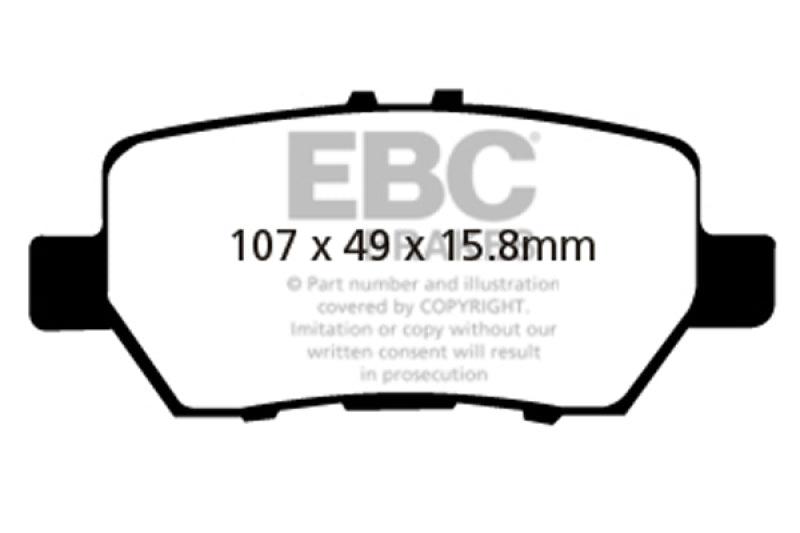 EBC 05-08 Acura RL 3.5 Greenstuff Rear Brake Pads - DP21736