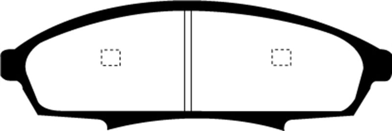 EBC 88-90 Buick Regal 2.8 Yellowstuff Front Brake Pads - DP41252R