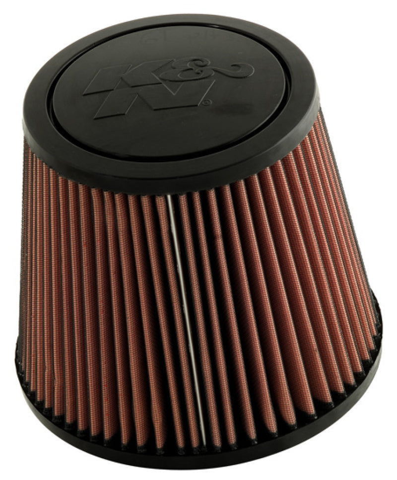 K&amp;N Universal Rubber Filter-Round Tprd 4.875in Flange ID x 9in Base OD x 6.625in Top OD x 7.938in H - RU-5172