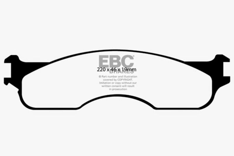 EBC 04 Dodge Ram SRT-10 8.3 Greenstuff Front Brake Pads - DP61708