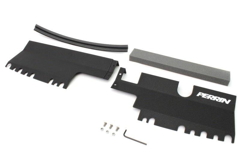 Perrin 15-21 WRX/STI Radiator Shroud (Without OEM Intake Scoop) - Black - PSP-ENG-512-2BK