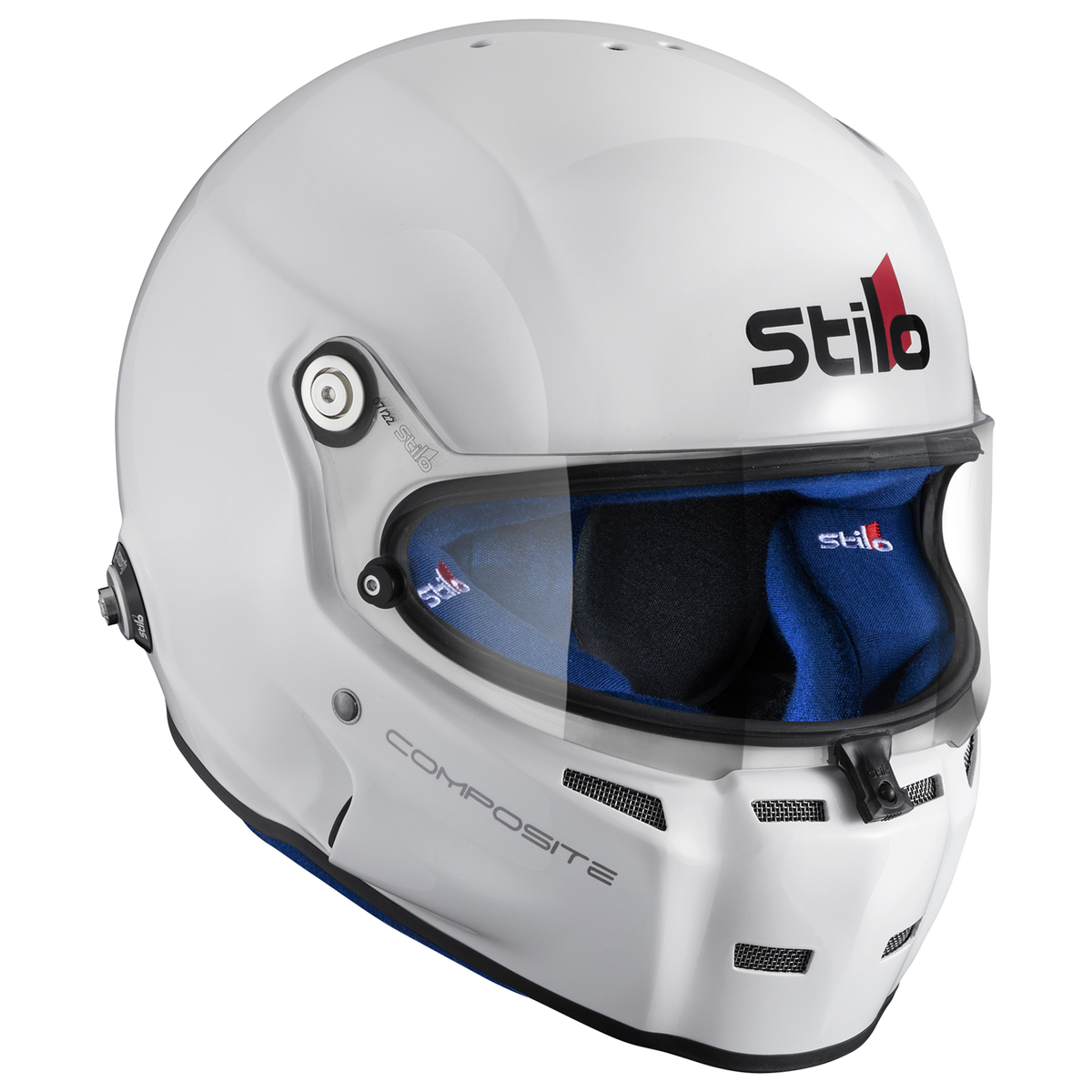 Stilo - SA2020 ST5 GT Composite Racing Helmet - White/Blue