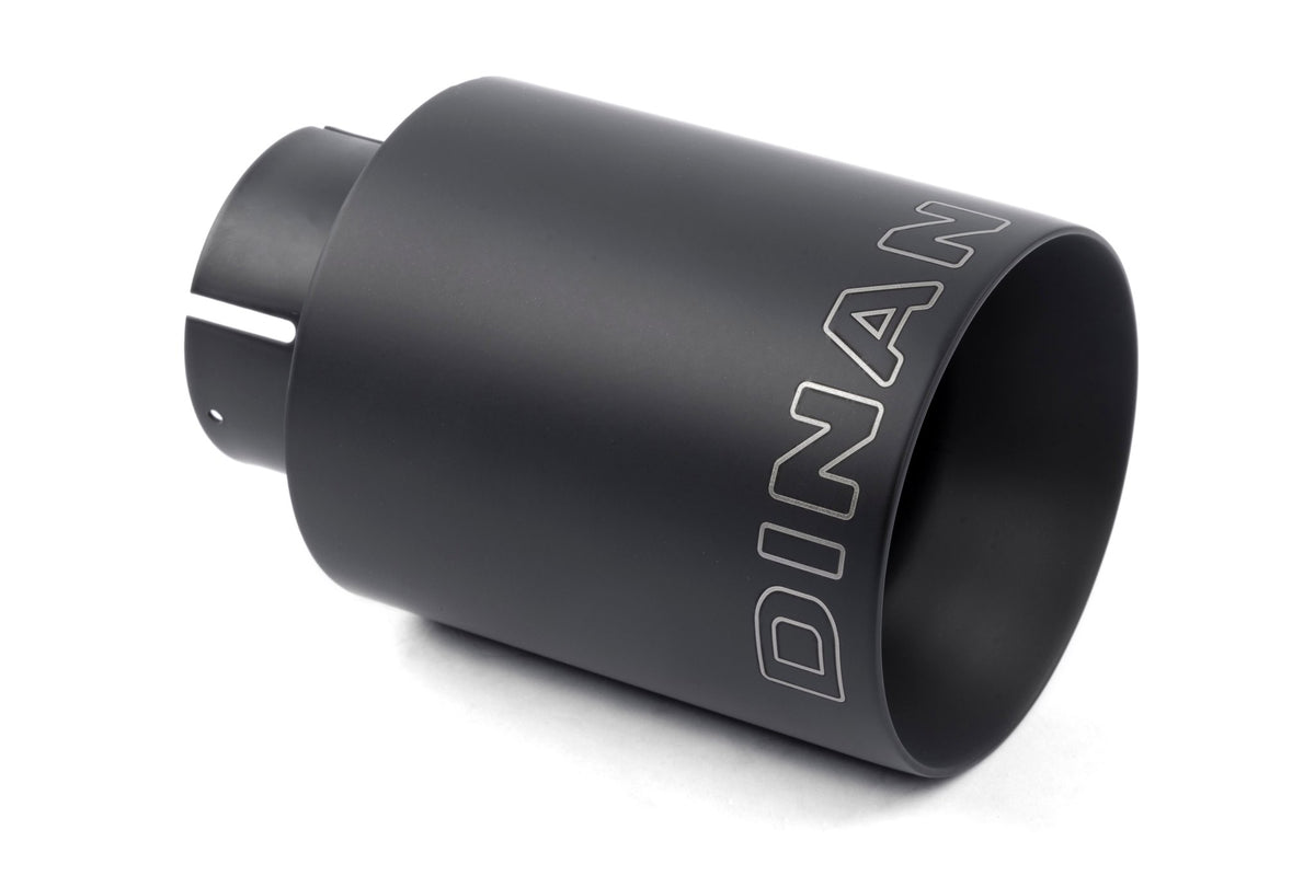 Dinan - Double-Walled 4" Clamp-On Exhaust Tip (Black Ceramic) - D663-0556-BOX