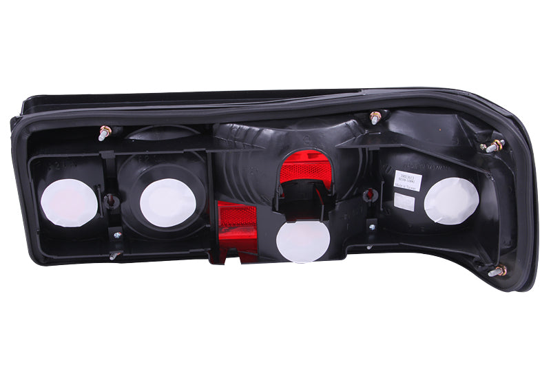 ANZO 1986-1991 Mercedes Benz S Class W126 Taillights Red/Clear - 221132