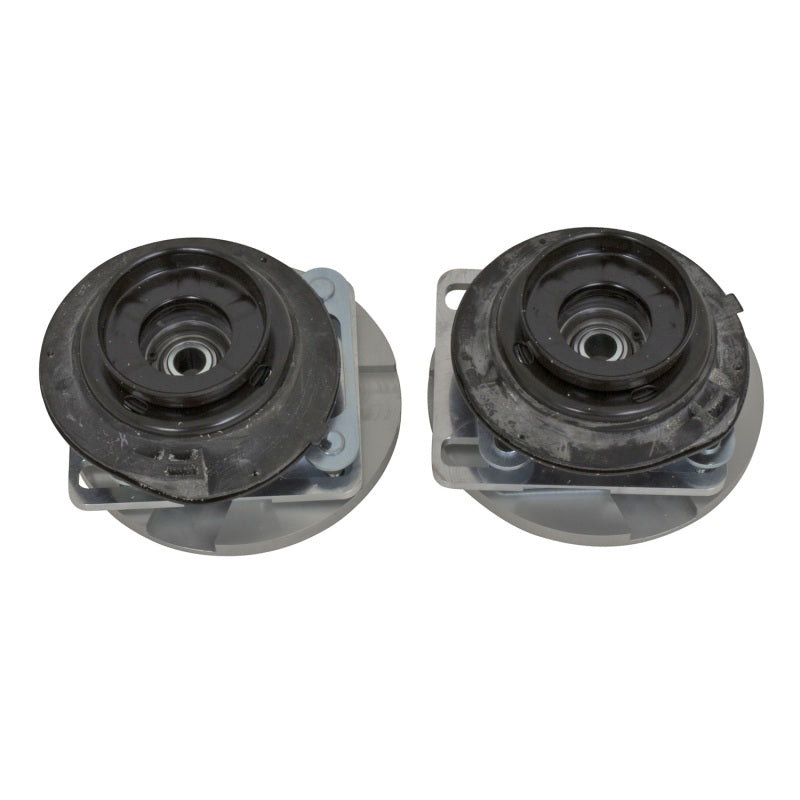 BBK 05-14 Mustang Caster Camber Plate Kit - Silver Anodized Finish - 2551