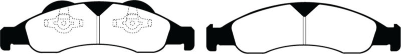 EBC 07-09 Ford Expedition 5.4 2WD Greenstuff Front Brake Pads - DP61803