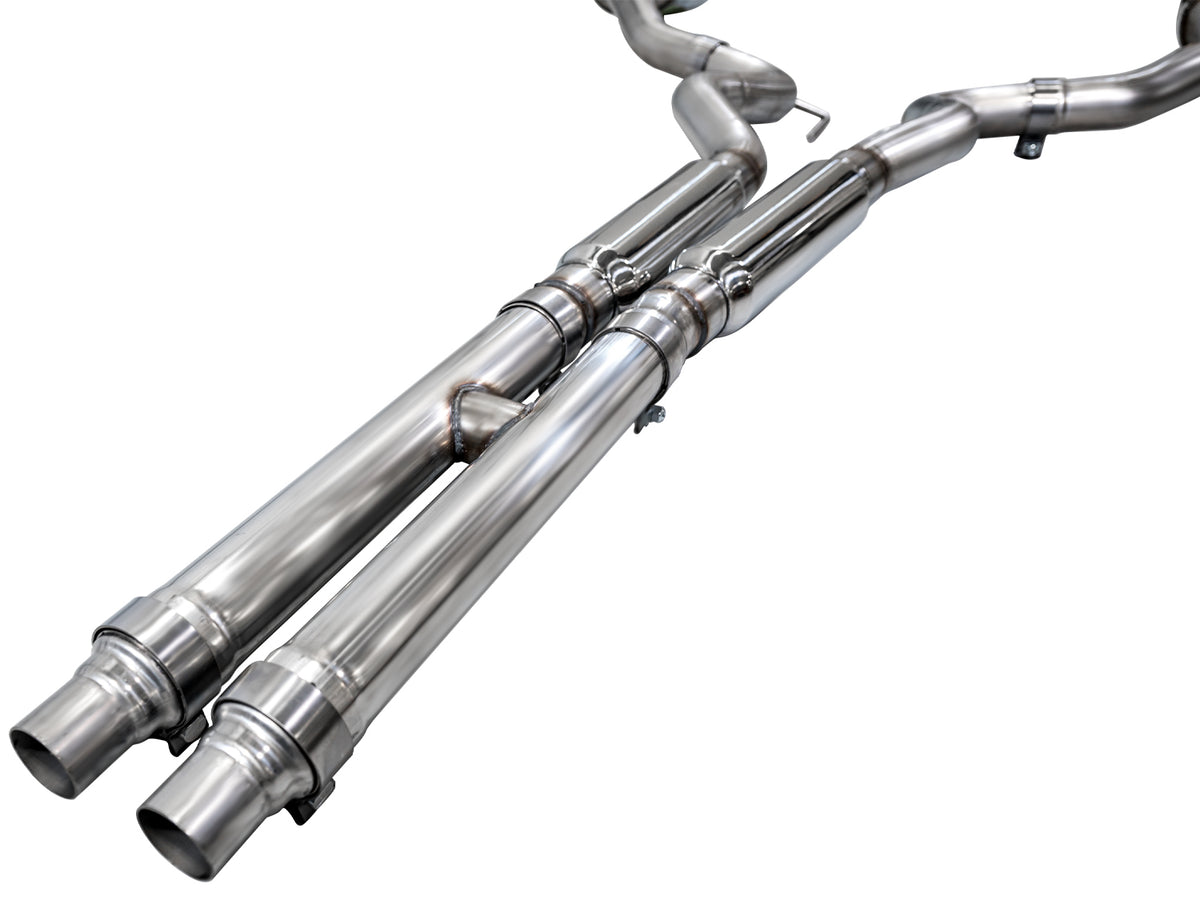 AWE 2024 Ford Mustang GT Fastback S650 RWD Touring Catback Exhaust w/ Dual Diamond Black Tips - 3015-33650
