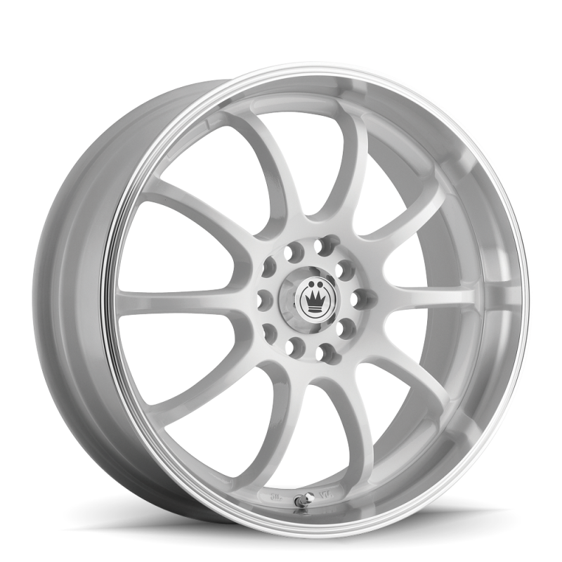 Konig Lightning 17x7 10x100/114.3 ET40 White/Machine Lip - LI77T0440W
