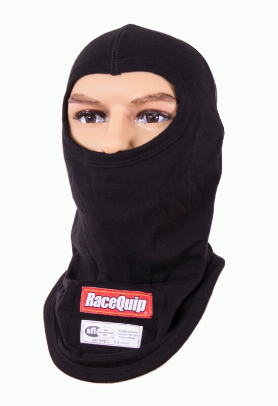 RaceQuip Black SFI 3.3 Fr Two Layer Hood - 433992RQP