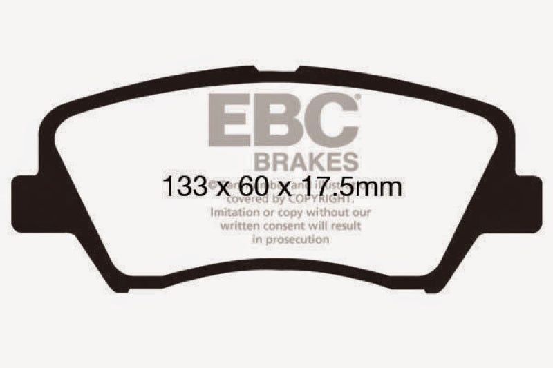 EBC 13+ Hyundai Elantra 1.8 Yellowstuff Front Brake Pads - DP41874R