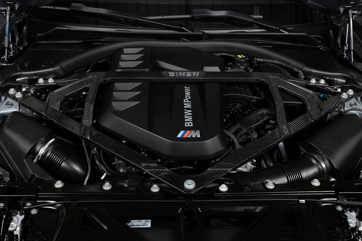 Dinan - Gloss Carbon Fiber Strut Tower Brace - 2021-2026 BMW M2/M3/M4 - D180-0015