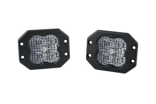 Diode Dynamics SS3 Sport ABL - White Flood Flush (Pair) - DD6916P by Diode Dynamics - front view