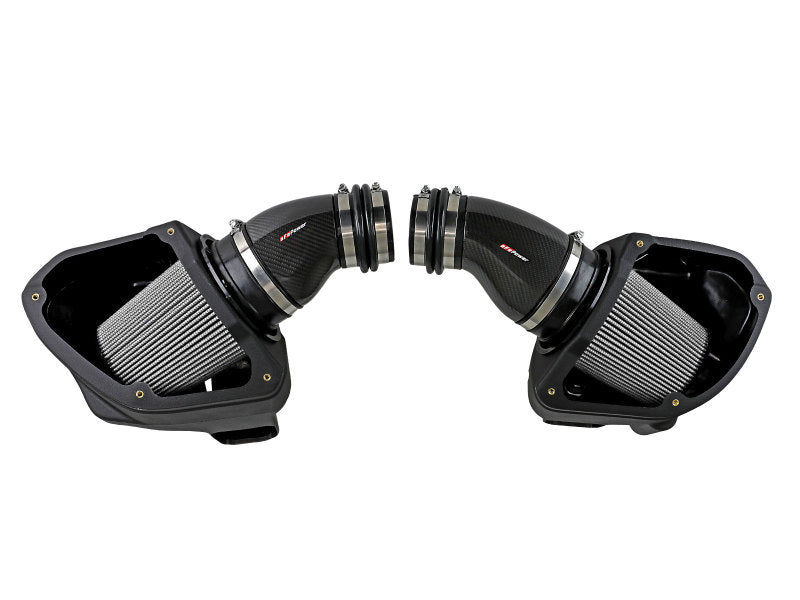 aFe Black Series Stage-2 Carbon Fiber Cold Air Intake System w/ Pro DRY S Media - 18-19 BMW M5 (F90) - 58-10005D