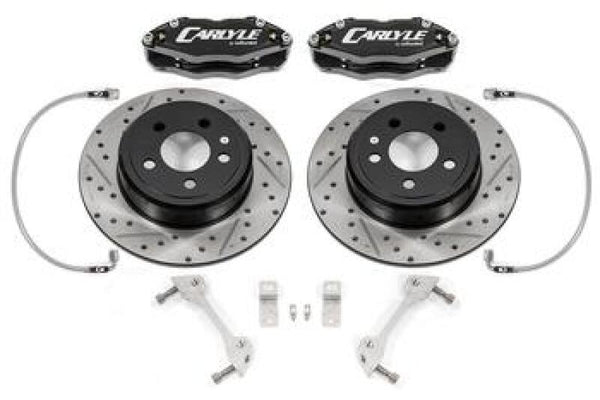 BMR 06-23 Dodge Charger / 08-23 Dodge Challenger 15in Conversion Brake Kit w/ Black Calipers - DBK112 for 2006-2023 Dodge Cha