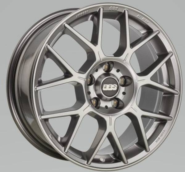 BBS XR 17x7.5 5x114.3 ET45 Platinum Gloss - 82mm PFS Required - XR0406PG by BBS - front view