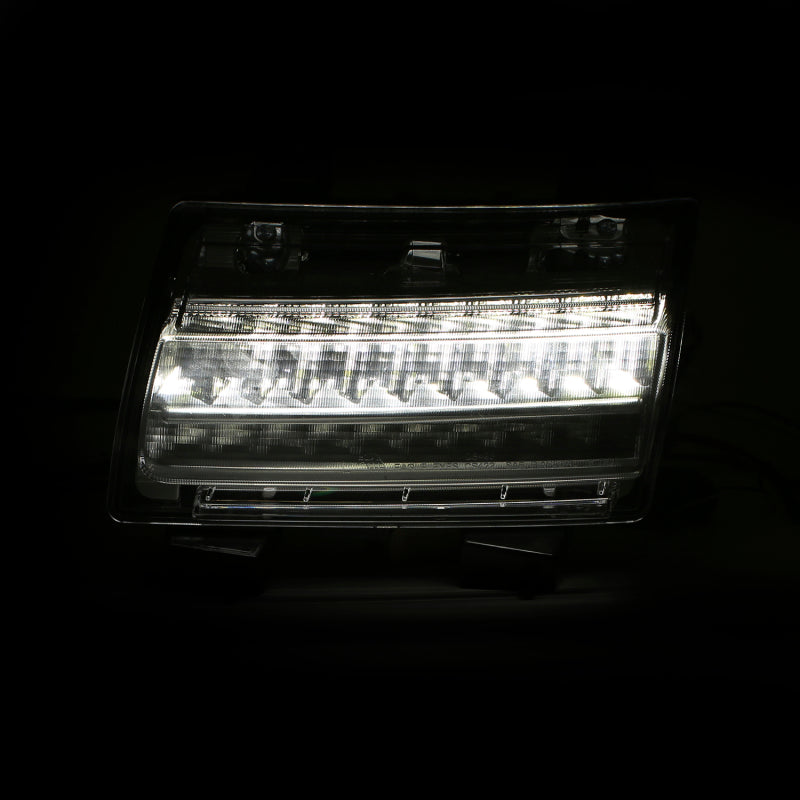 ANZO 18-19 Jeep Wrangler JL LED Chrome Clear w/ Sequential Signal - 511082