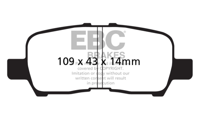EBC 05-09 Buick Allure (Canada) 3.6 Redstuff Rear Brake Pads - DP31684C